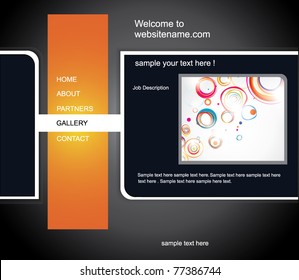 Web site design template