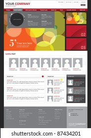 Web site design template