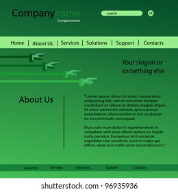 Web site design template