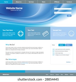 Web site design template 4, vector