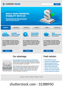 Web site design template 8, vector