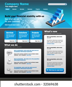 Web site design template 9, vector