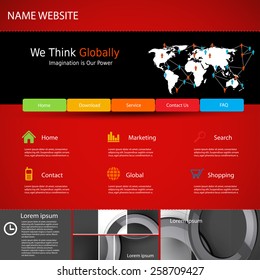 Web site design template, easy all editable