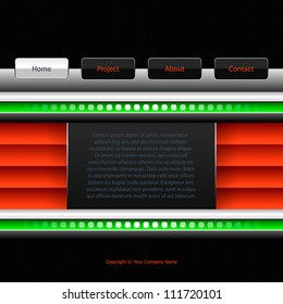 web site design template, eps10