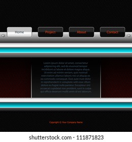 web site design template, eps10