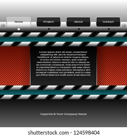 web site design template, eps10