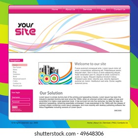 Web site design template this type more templates please see my profile. Vector illustration