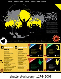 Web site design template vector