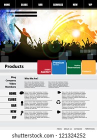 Website-Design-Vorlage, Vektorgrafik