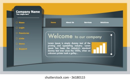 web site design template vector