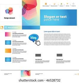 Web site design template , vector