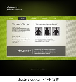  Web site design template, vector.