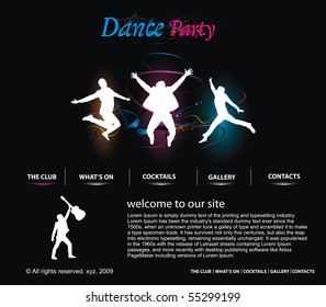 Web site design template, vector illustration.