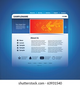 Web site design template vector