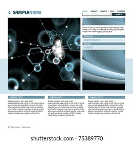 Web Site Design Template. Vector.