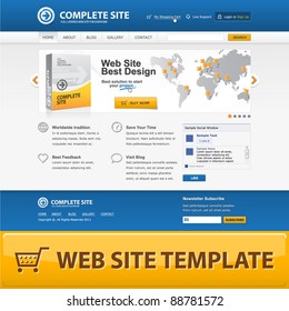 Web site design template. Vector EPS10.