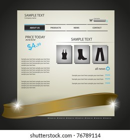 Web site design template www