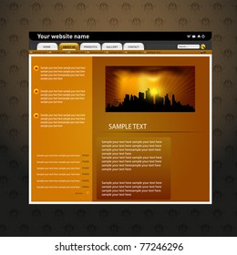 plantilla de diseño de sitio Web, plantilla de www