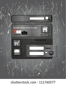 Web site design template,Vector