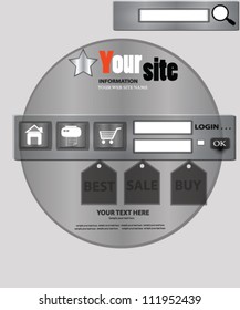 Web site design template,Vector