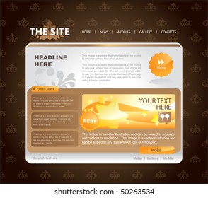 web site design. vector template