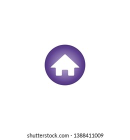 Web site, home shape home icon, vector
