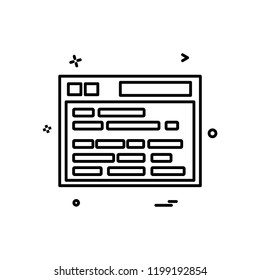 Web site icon design vector