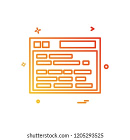 Web site icon design vector