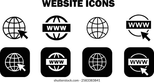 Web site Icons Bundle Set