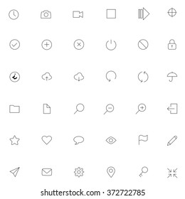 Web site icons set