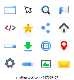 Web site icons set. 