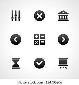 Web site icons set for landing page, infographics design, social media application and promotion banners vector illustration