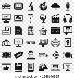Web site icons set. Simple style of 36 web site vector icons for web for any design