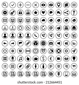 Web site icons set vector design elements for app and web design
