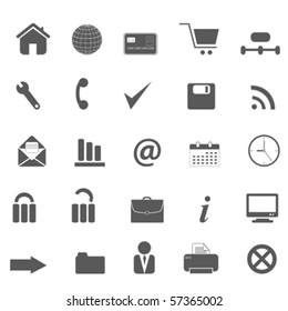 Web site, internet and e-commerce icons