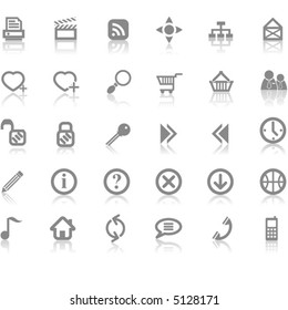 Web site and Internet icon set