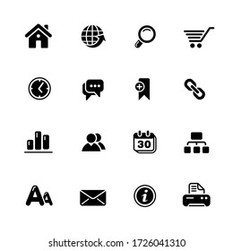 Web Site & Internet Icons // Black Series