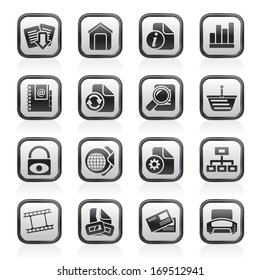 Web Site and Internet icons - vector icon set