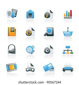 Web Site and Internet icons - vector icon set