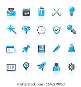 Web site and internet interface icons - vector icon set
