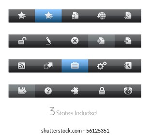 Sitio Web e Internet Plus // Blackbar Series +++ Incluye 3 estados de botones en diferentes capas. +++