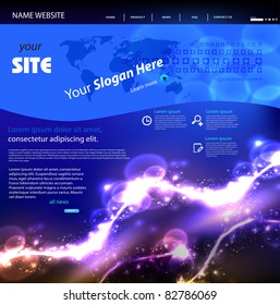 Web site modern template, easy editable