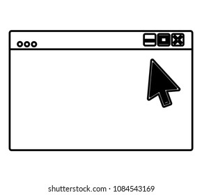 web site page internet cursor arrow