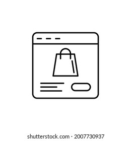 web site, page, package, button