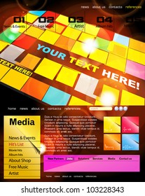 Web Site Page Template