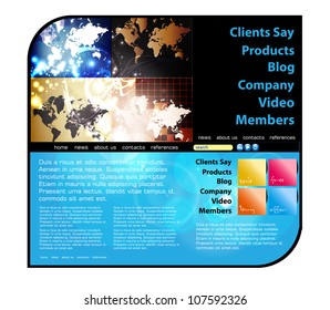 Web Site Page Template