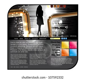 Web Site Page Template