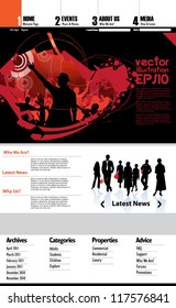 Web Site Page Template