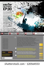 Web Site Page Template