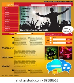 Web Site Page Template